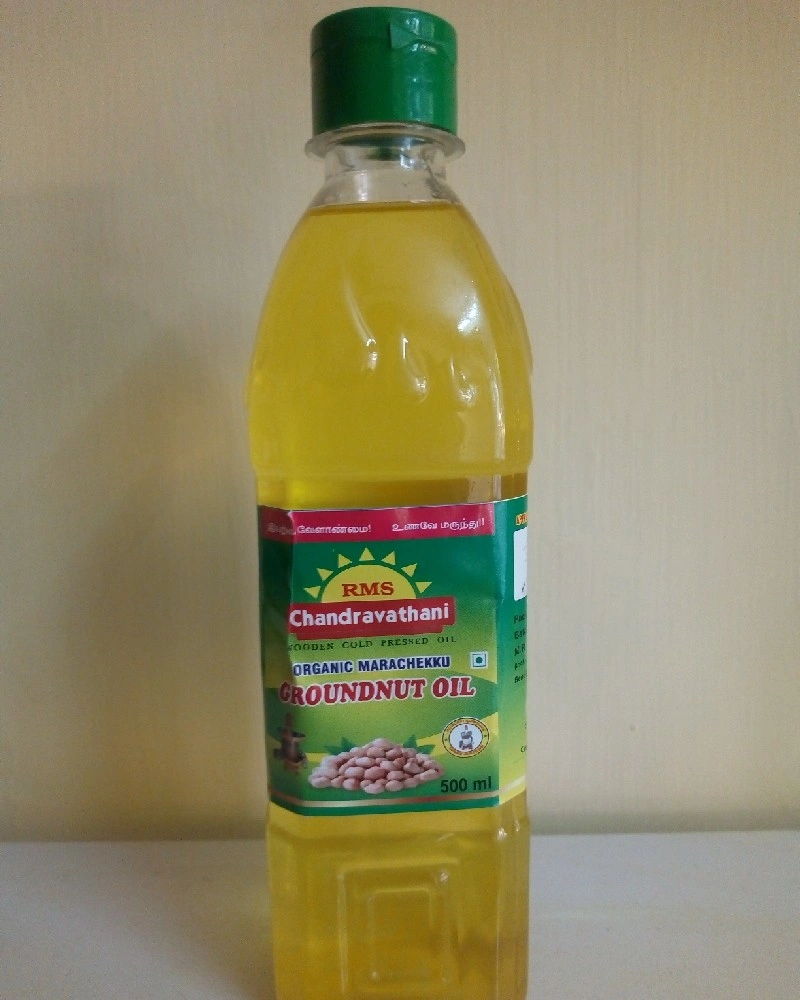 RMS Chandravathani Organic Marachekku Groundnut Oil 500ml-OIL3