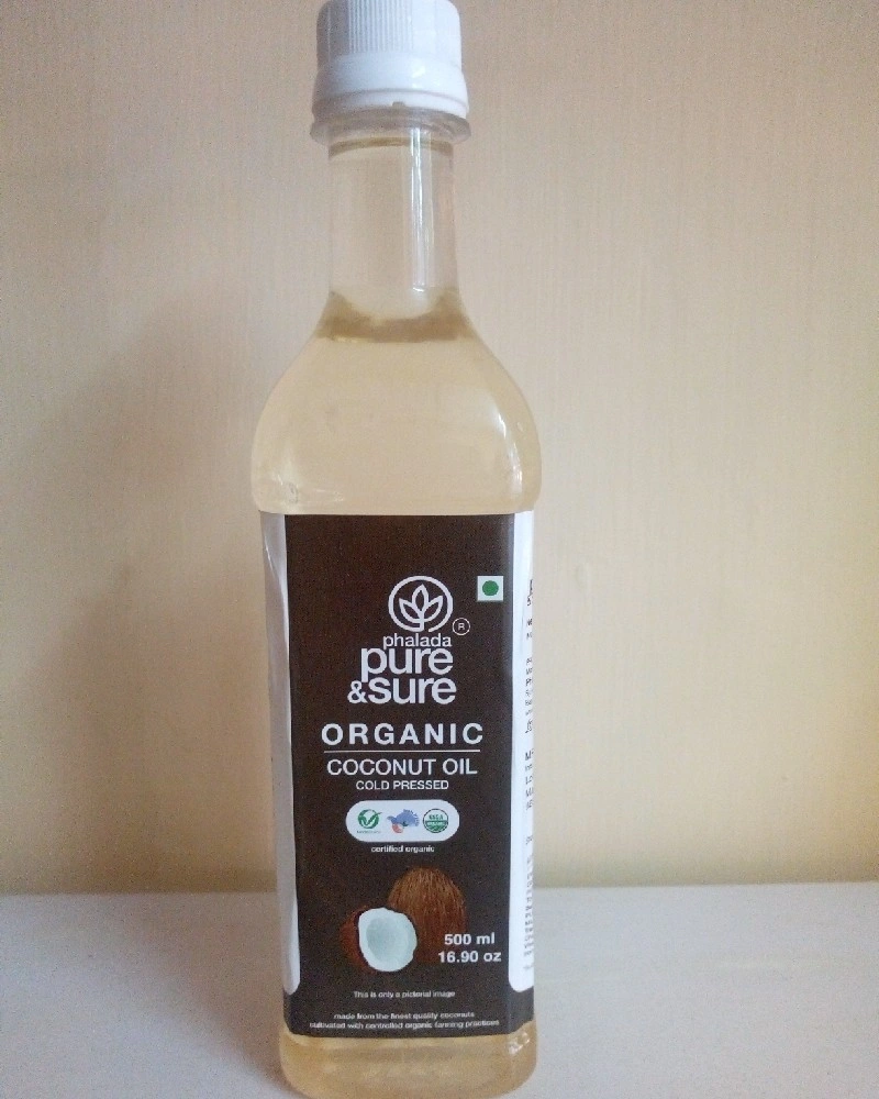 Pure &amp; Sure Organic Coconut Oil 500ml-OIL5