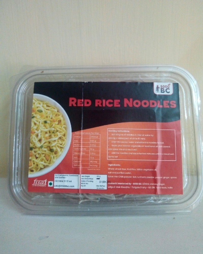 B&amp;B Organics Red Rice Noodles 180g-HEB4