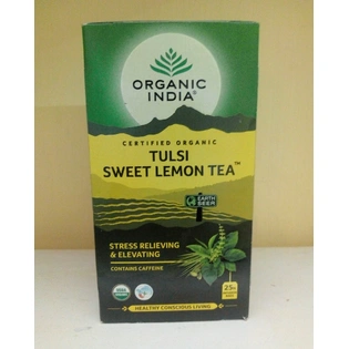 Organic India Tulsi Sweet Lemon Tea (25 Infusion Bags)