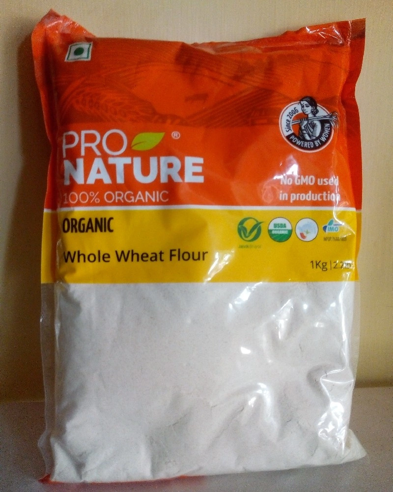 Pro Nature Organic Whole Wheat Flour or Godhumai Maavu 1kg-FLO1