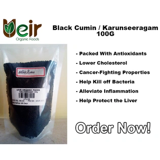 Ueir Organic Black Cumin or Karunseeragam 100g