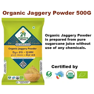 24 Mantra Organic Organic Jaggery Powder or Nattu Sakkarai 500g