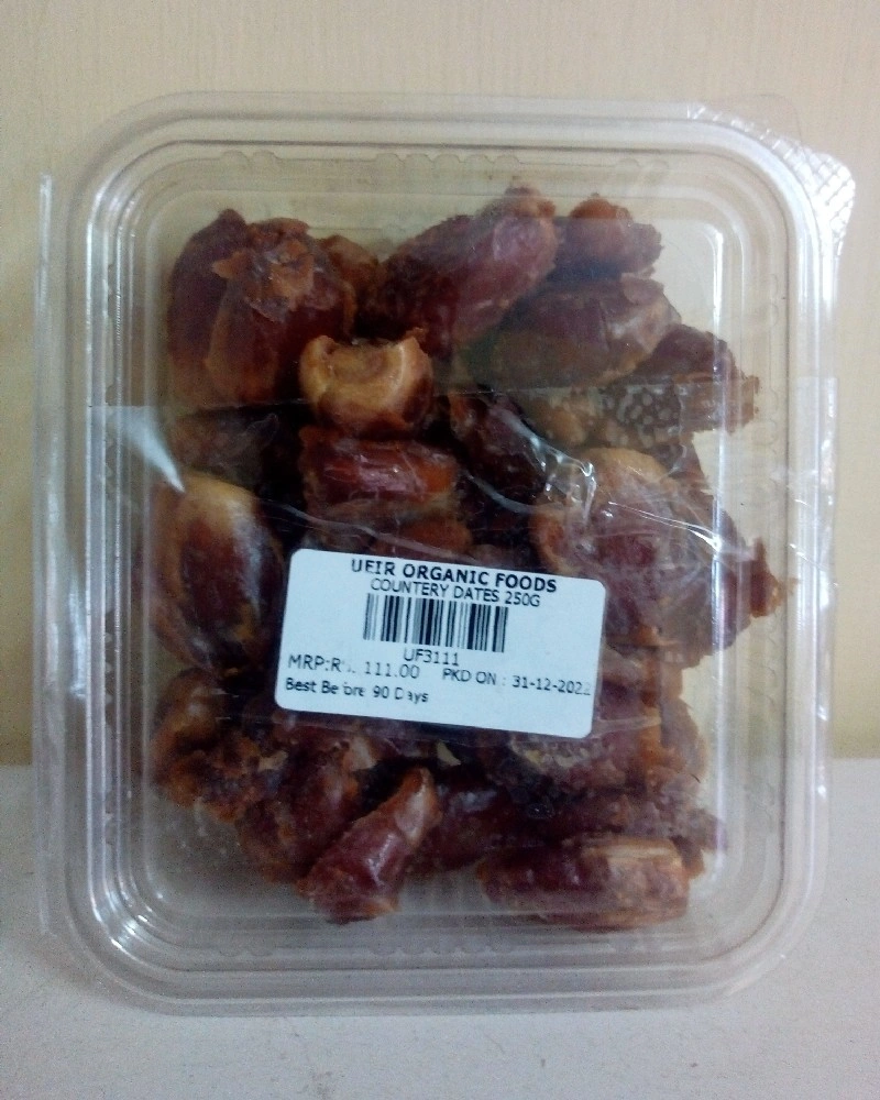 Ueir Organic Country Dates or Pericham Palam 250g-DRF2