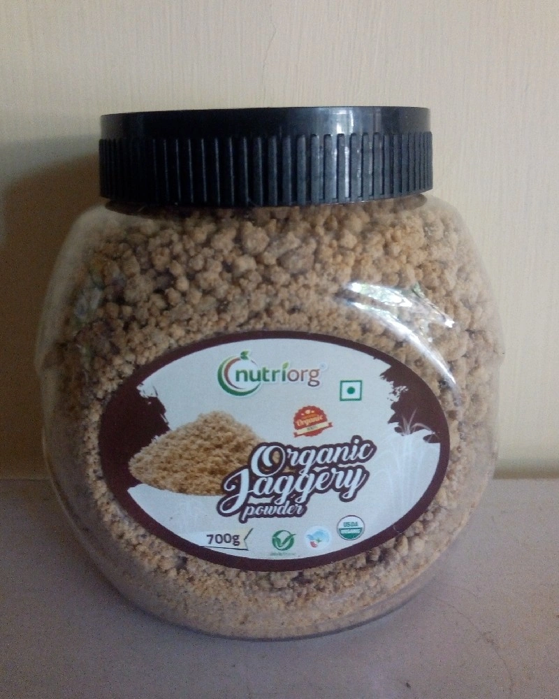 Nutriorg Organic Jaggery Powder or Nattu Sakkarai 700g-SAS3