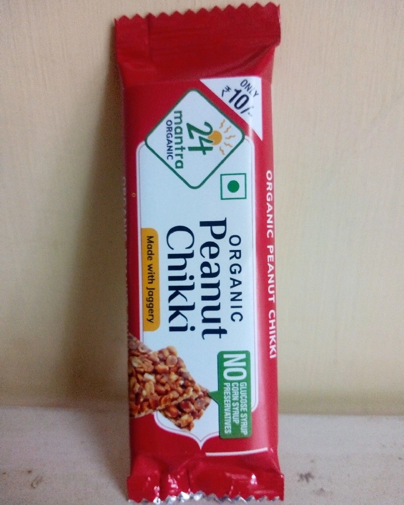 24 Mantra Organic Organic Peanut Chikki 20g-SWS1