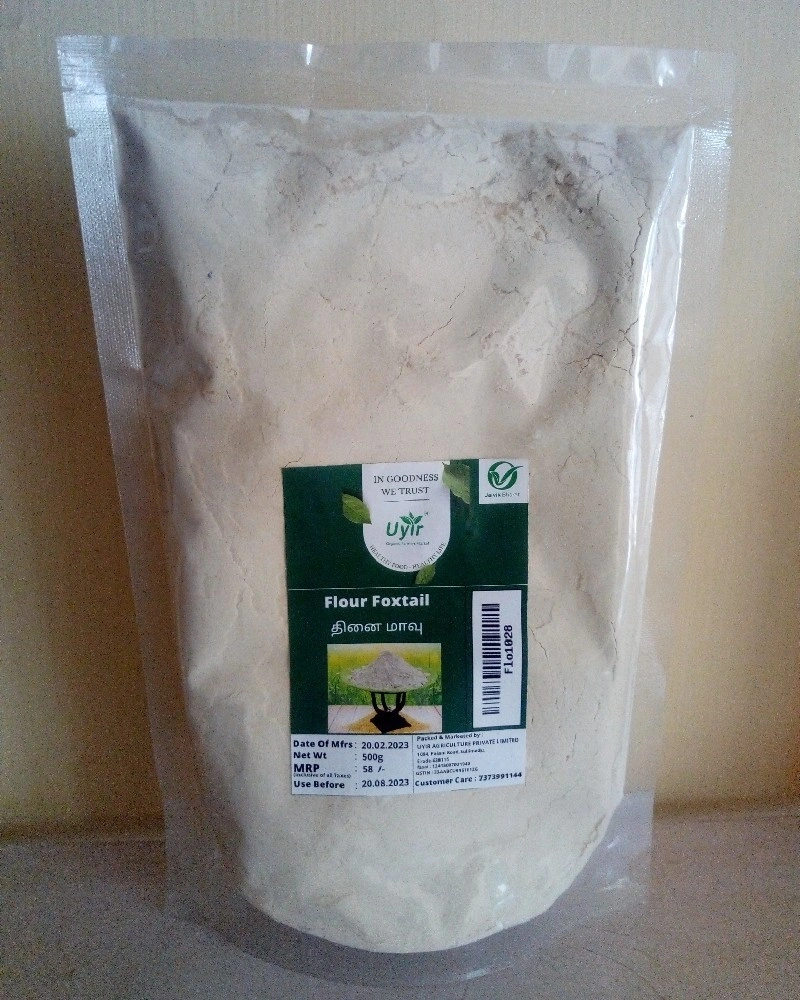 Uyir Organic Foxtail Flour or Thinai Maavu 500g-FLO3