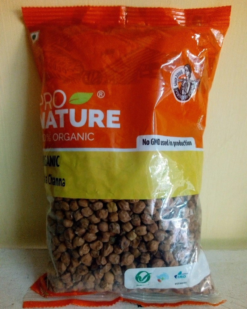 Pro Nature Organic Kala Channa or Black Chickpeas or Karuppu Sundal 500g-GRO15