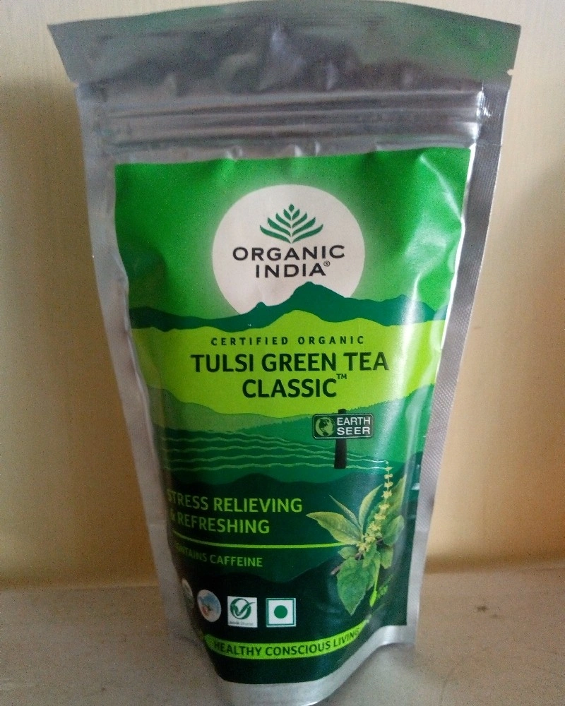Organic India Tulsi Green Tea Classic 100g-HED27