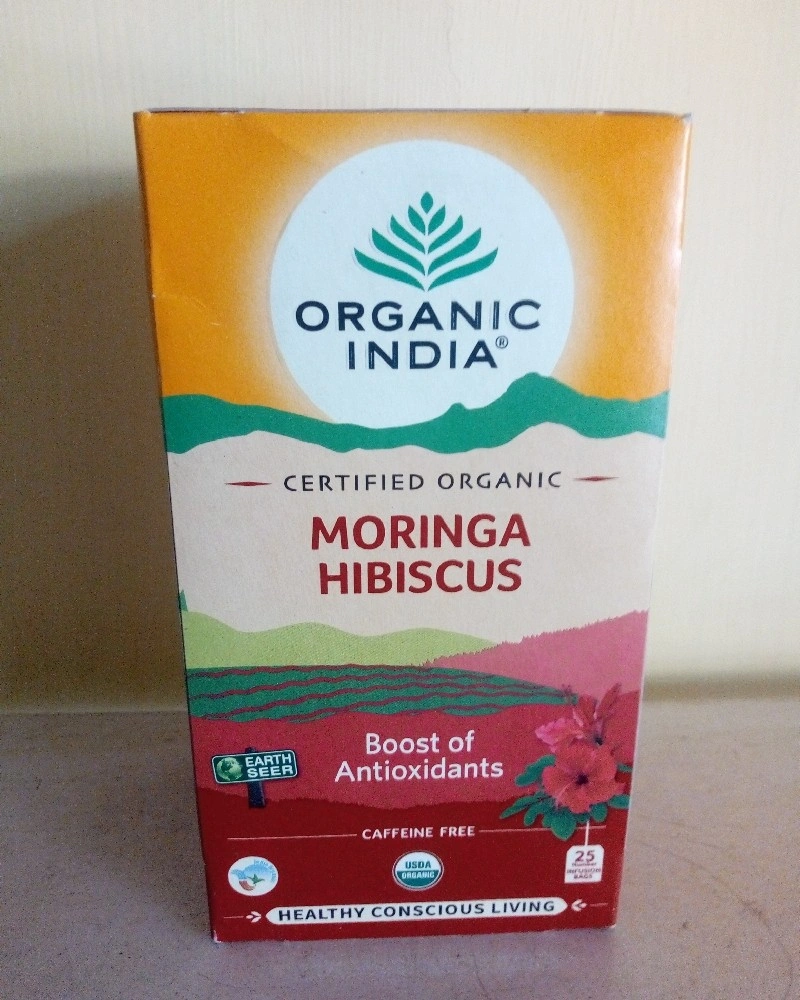 Organic India Moringa Hibiscus (25 Infusion Bags)-HED30