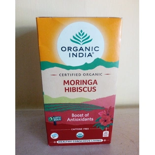 Organic India Moringa Hibiscus (25 Infusion Bags)