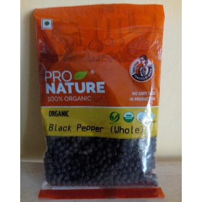 Pro Nature Organic Black Pepper or Karu Milagu (Whole) 100g
