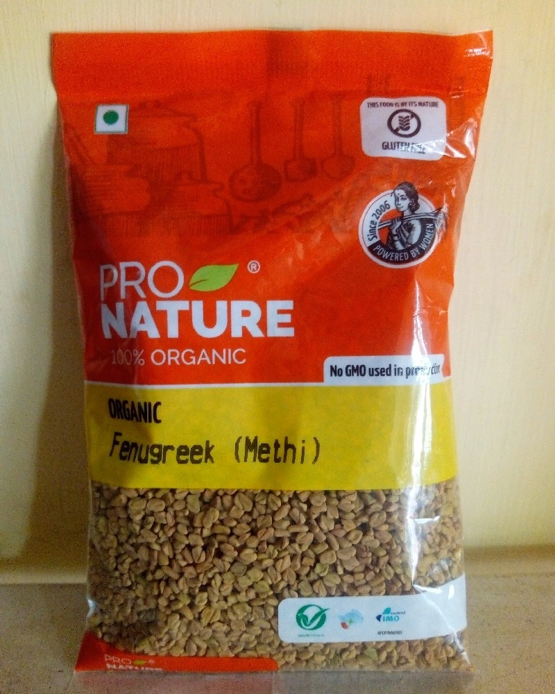 Pro Nature Organic Fenugreek (Methi) or Vendhayam 200g-GRO20