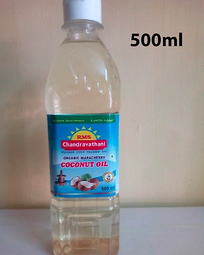 RMS Chandravathani Organic Marachekku Coconut Oil 500ml-WPO1