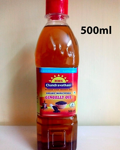 RMS Chandravathani Organic Marachekku Sesame Oil 500ml-WPO3