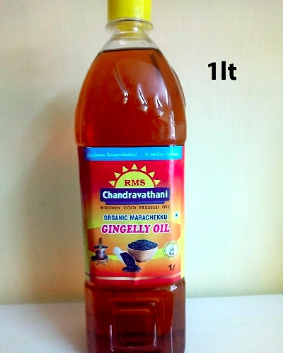 RMS Chandravathani Organic Marachekku Sesame Oil 1lt-WPO4