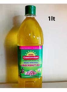 RMS Chandravathani Organic Marachekku Groundnut Oil 1lt