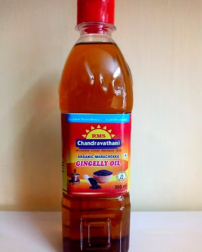 RMS Chandravathani Organic Marachekku Sesame Oil 1lt-WPO4