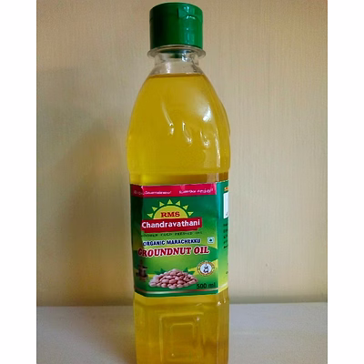 rms chandravathani organic marachekku groundnut oil 1lt