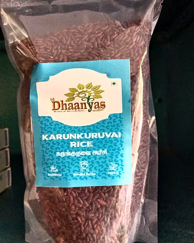 Dhaanyas Karunguruvai Rice 500g-TRR13