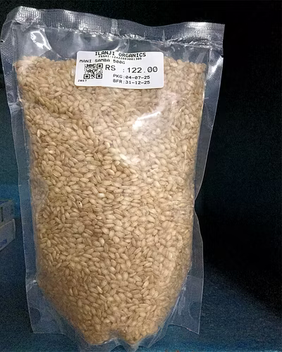 Ilanji Organic Mani Samba Rice 500g-TRR3
