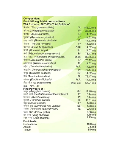 Baba Ramdev Patanjali Divya Madhunashini Vati Extrapower Ayurvedic Medicine Tablets for diabetes mellitus-120 Tablets-3