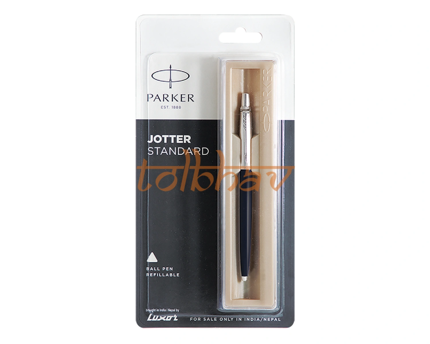 Parker Jotter Standard Chrome Trim Ball Pen Black-12238586