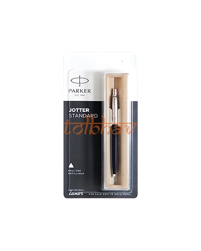 Parker Jotter Standard Chrome Trim Ball Pen Black-12238586