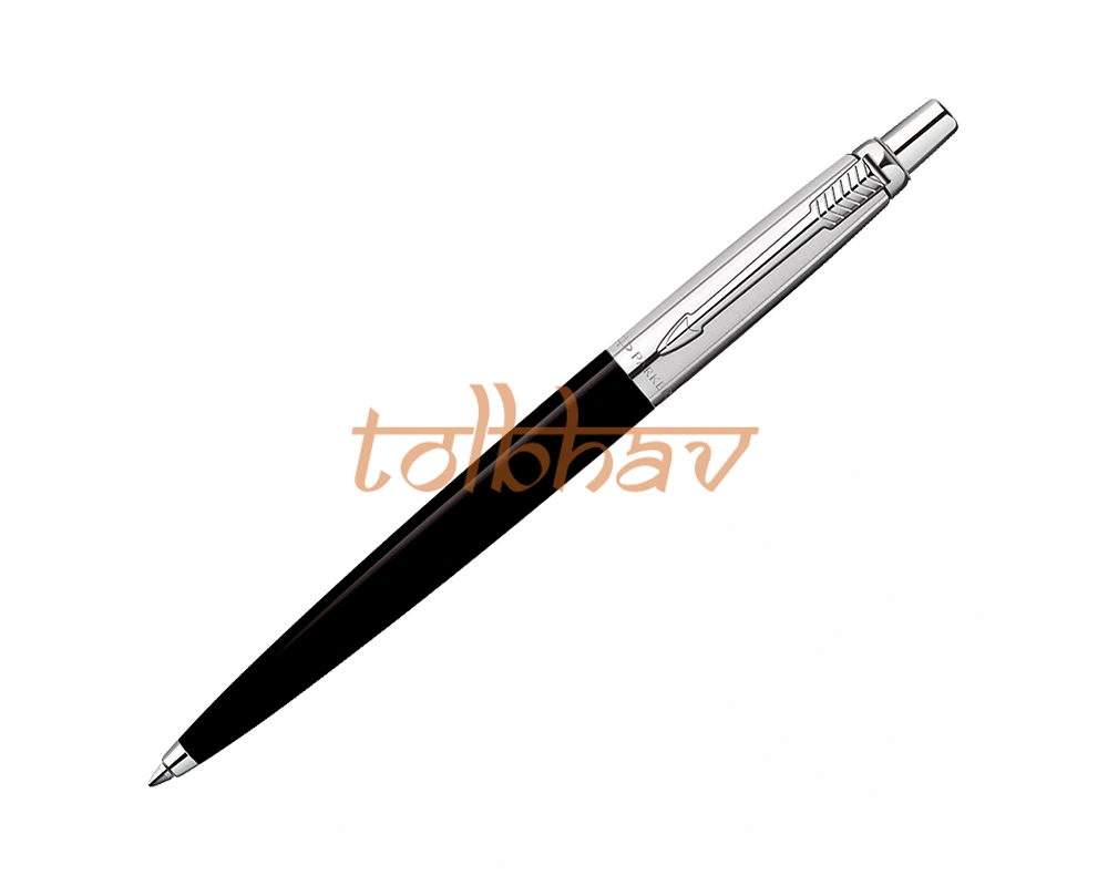 Parker Jotter Standard Chrome Trim Ball Pen Black-1
