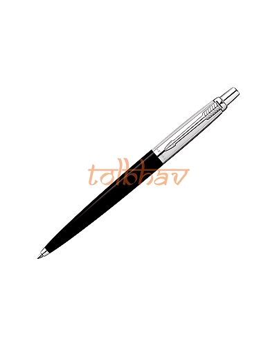 Parker Jotter Standard Chrome Trim Ball Pen Black-1