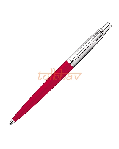 Parker Jotter Standard Chrome Trim Ball Pen Red-1