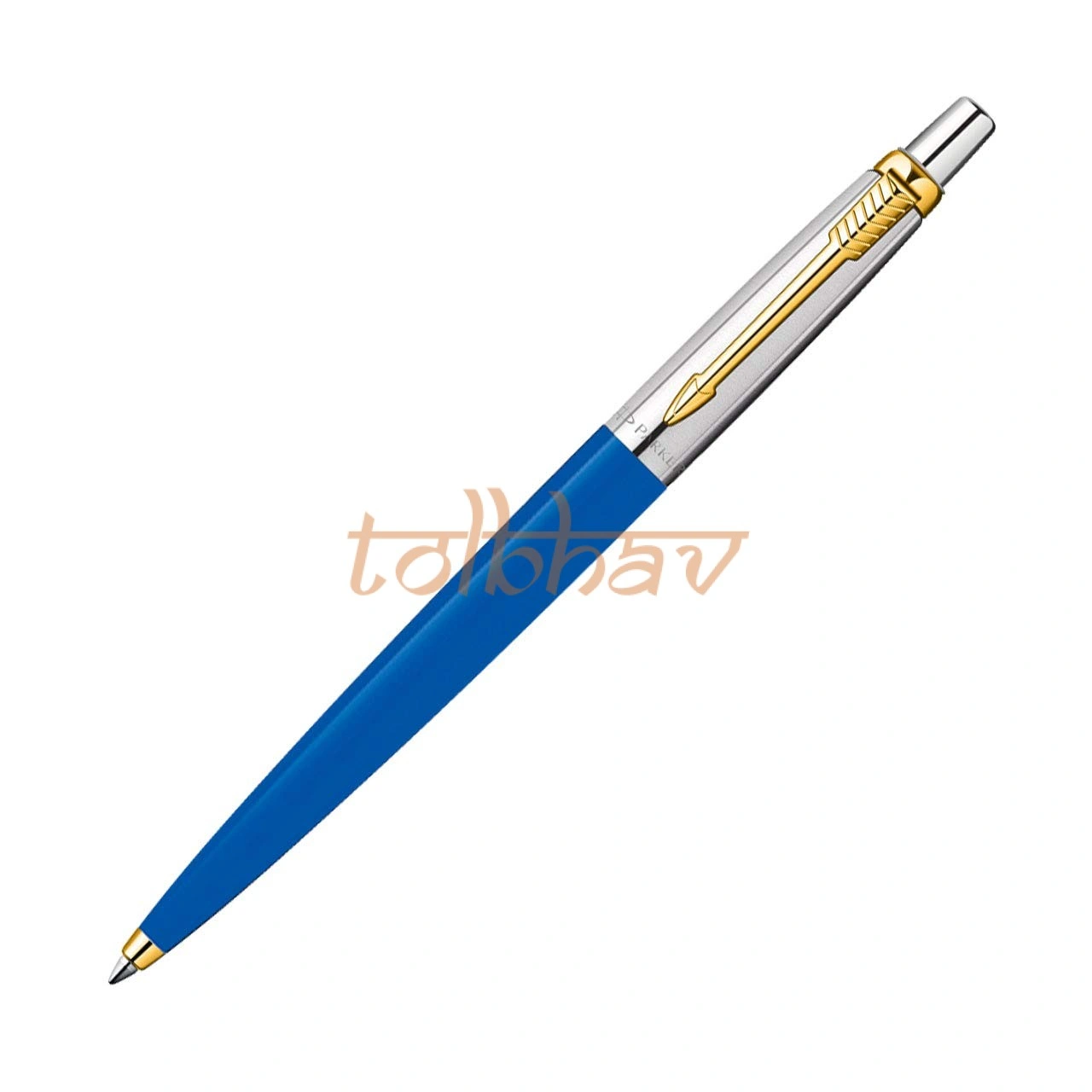 Parker Jotter Standard Gold Trim Ball Pen Blue-1