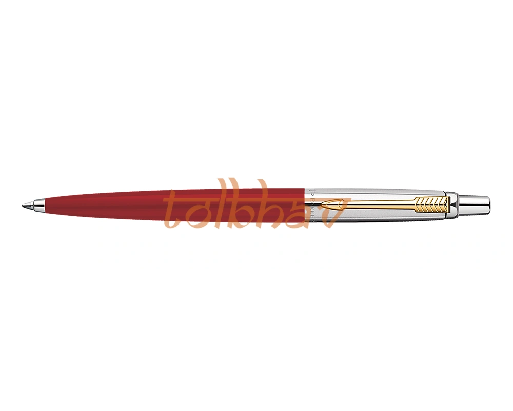 Parker Jotter Standard Gold Trim Ball Pen Red-2