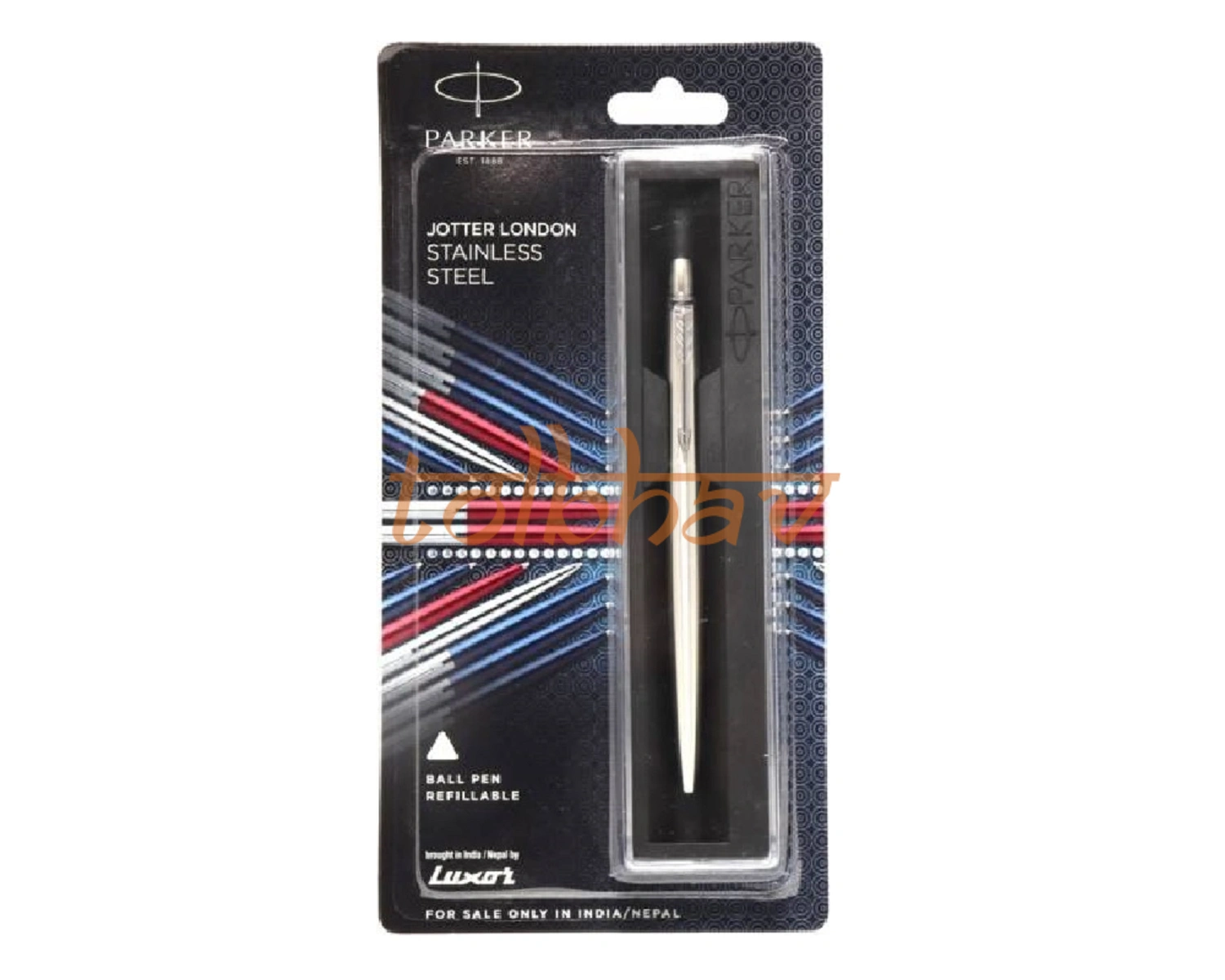 Parker Jotter London Stainless Steel Chrome Trim Ball Pen-12242454