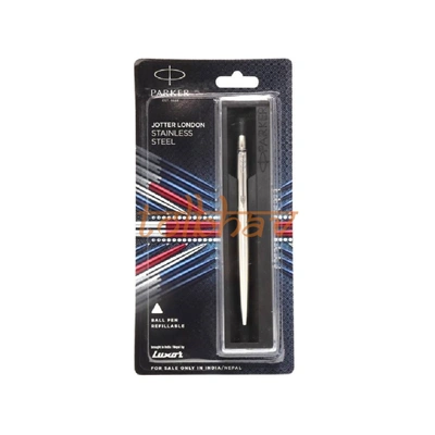 Parker Jotter London Stainless Steel Chrome Trim Ball Pen