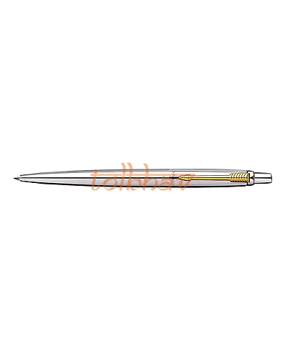 Parker Jotter London Stainless Steel Gold Trim Ball Pen-2