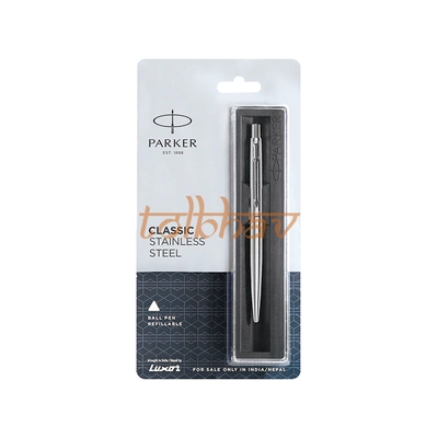 Parker Classic Stainless Steel Chrome Trim Ball Pen