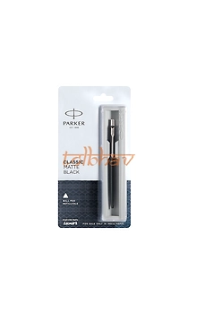 Parker Classic Matte Black Chrome Trim Ball Pen