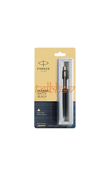 Parker Classic Matte Black Gold Trim Ball Pen