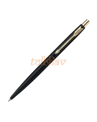Parker Classic Matte Black Gold Trim Ball Pen-1