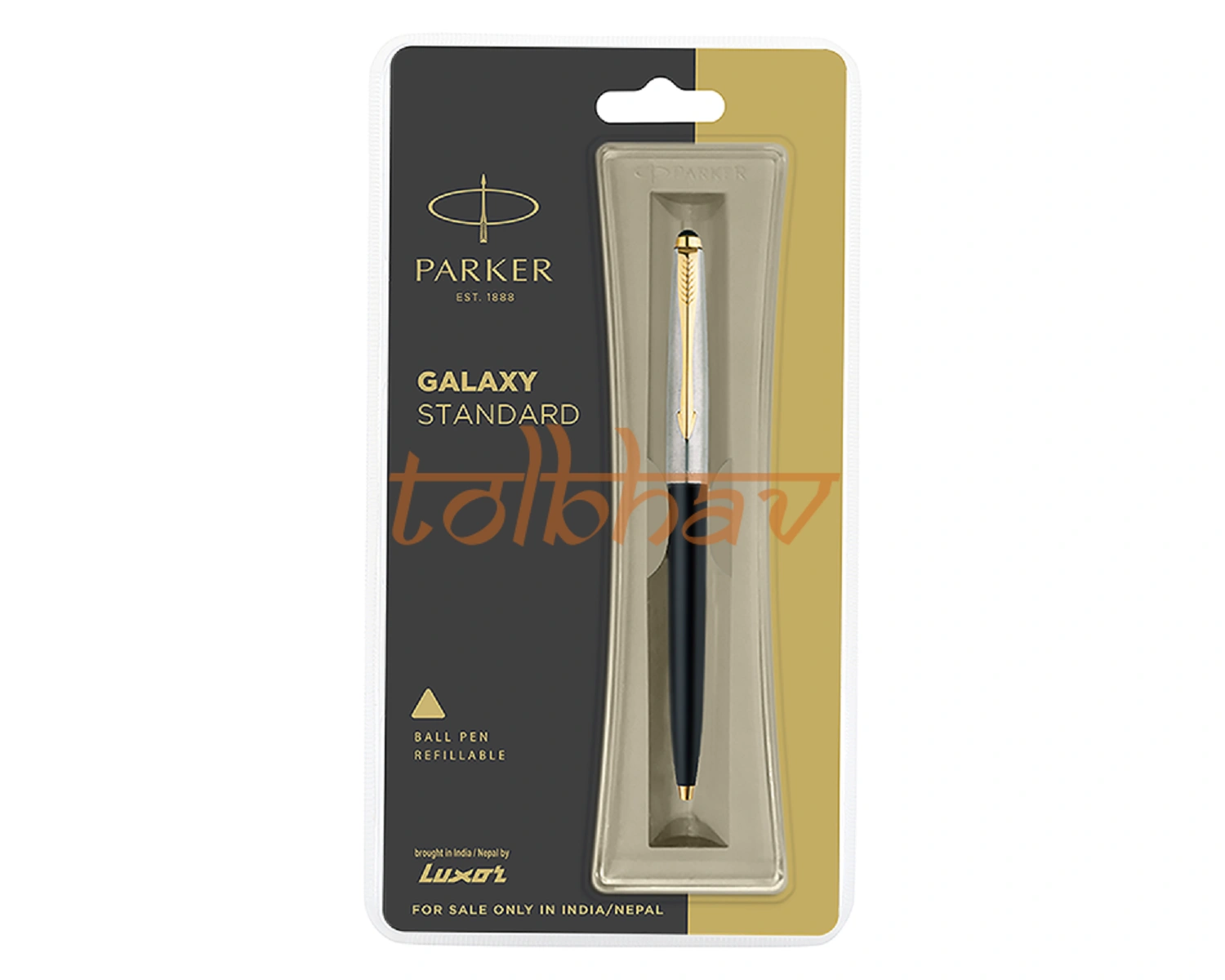 Parker Galaxy Standard Gold Trim Ball Pen Black-12247642