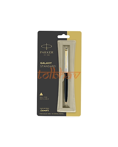 Parker Galaxy Standard Gold Trim Ball Pen Black-12247642