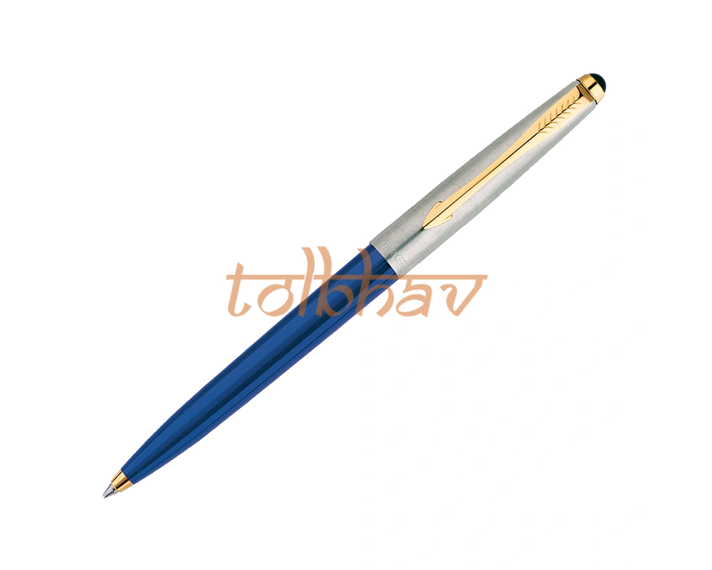 Parker Galaxy Standard Gold Trim Ball Pen Blue-1
