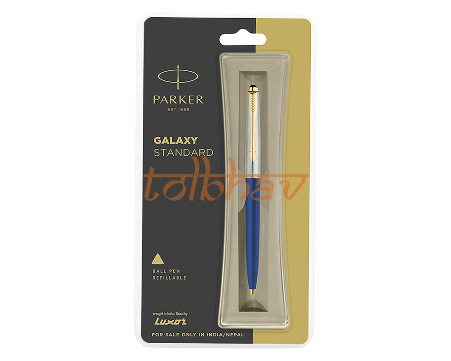 Parker Galaxy Standard Gold Trim Ball Pen Blue-12247644