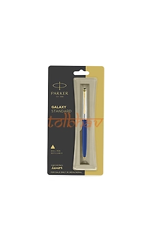 Parker Galaxy Standard Gold Trim Ball Pen Blue