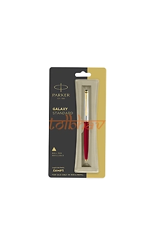 Parker Galaxy Standard Gold Trim Ball Pen Red