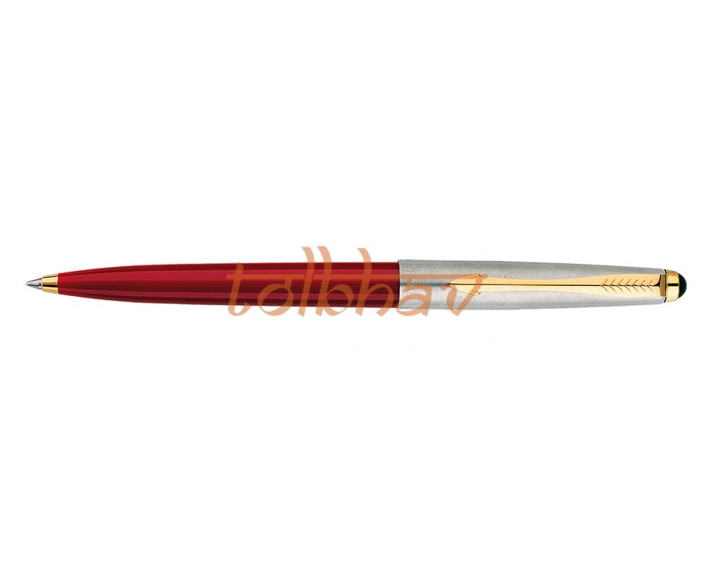 Parker Galaxy Standard Gold Trim Ball Pen Red-2