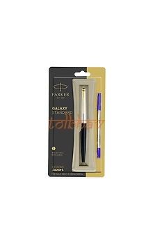 Parker Galaxy Standard Gold Trim Roller Ball Pen Black