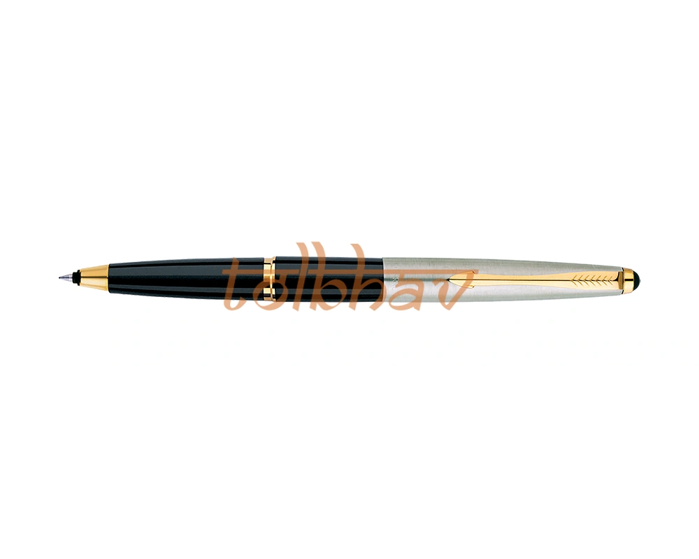 Parker Galaxy Standard Gold Trim Roller Ball Pen Black-3
