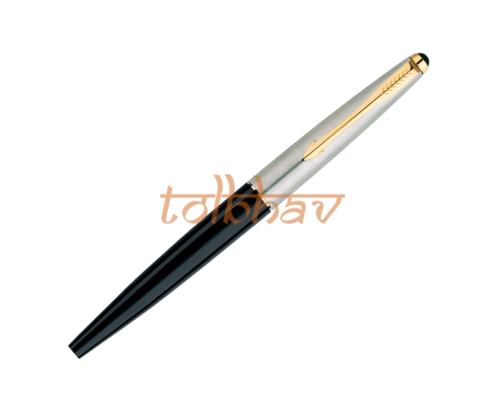 Parker Galaxy Standard Gold Trim Roller Ball Pen Black-2